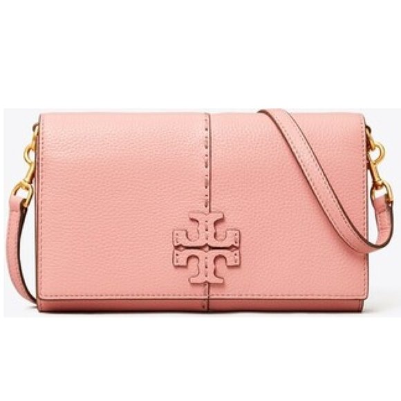 Tory Burch Bags Tory Burch Mcgraw Wallet Crossbody Pink Magnolia
